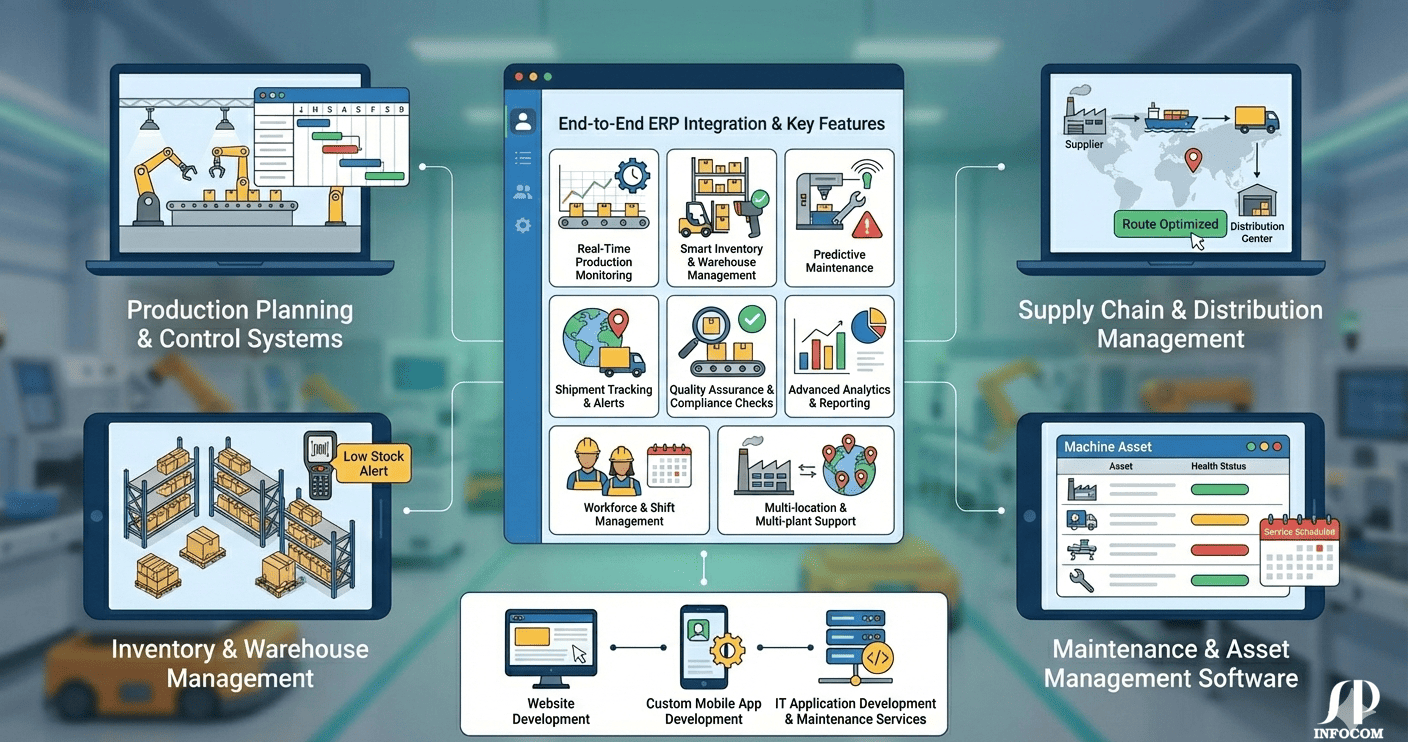 Smart manufacturing solutions for efficient productive and connected industrial operations
