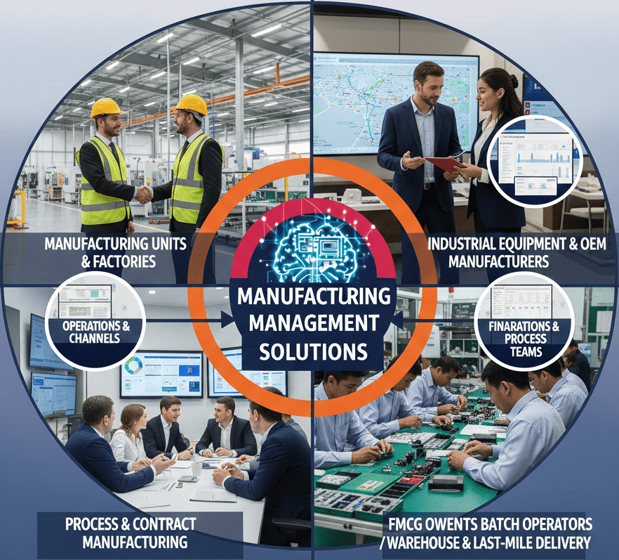 Manufacturing software for factories and industrial units