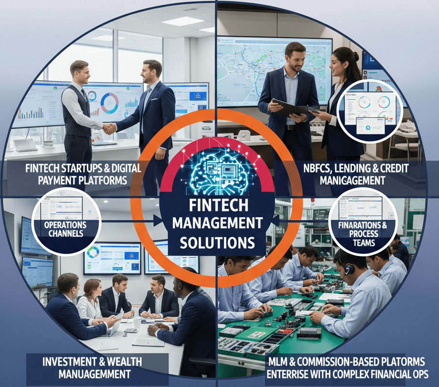 Enterprise stakeholders and teams using integrated operations management solutions