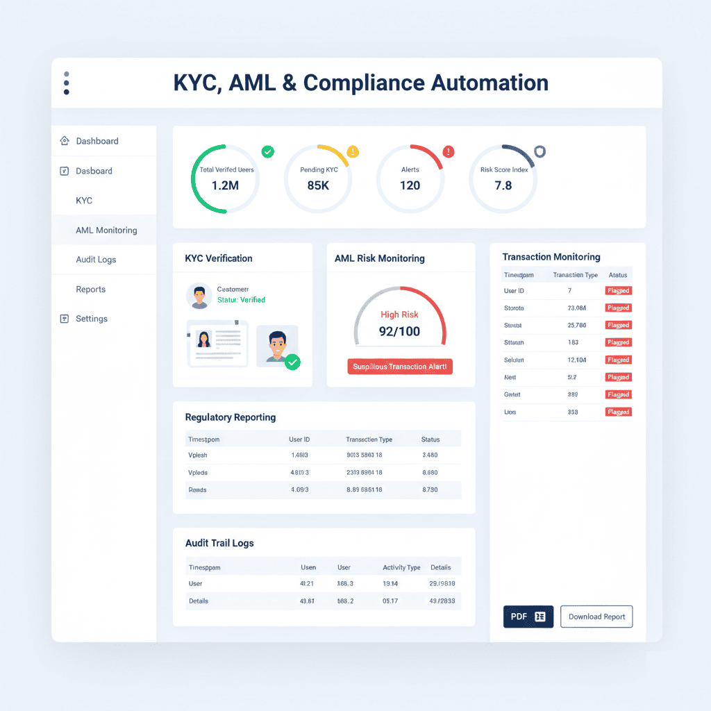 KYC AML compliance automation software for fintech companies