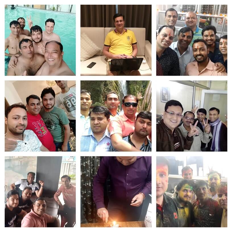 SP Infocom staff enjoying a company-organized tour and team experience